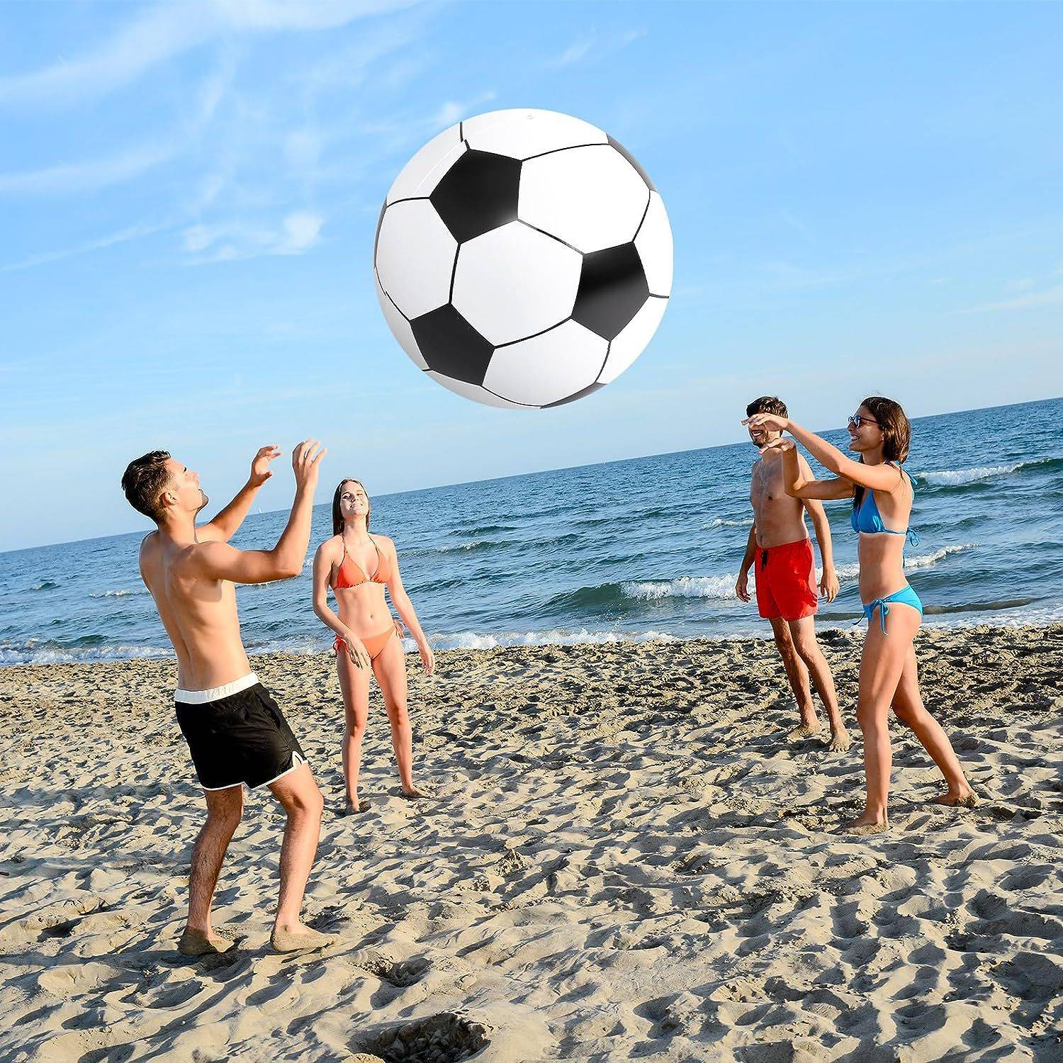Black and white football 70cm