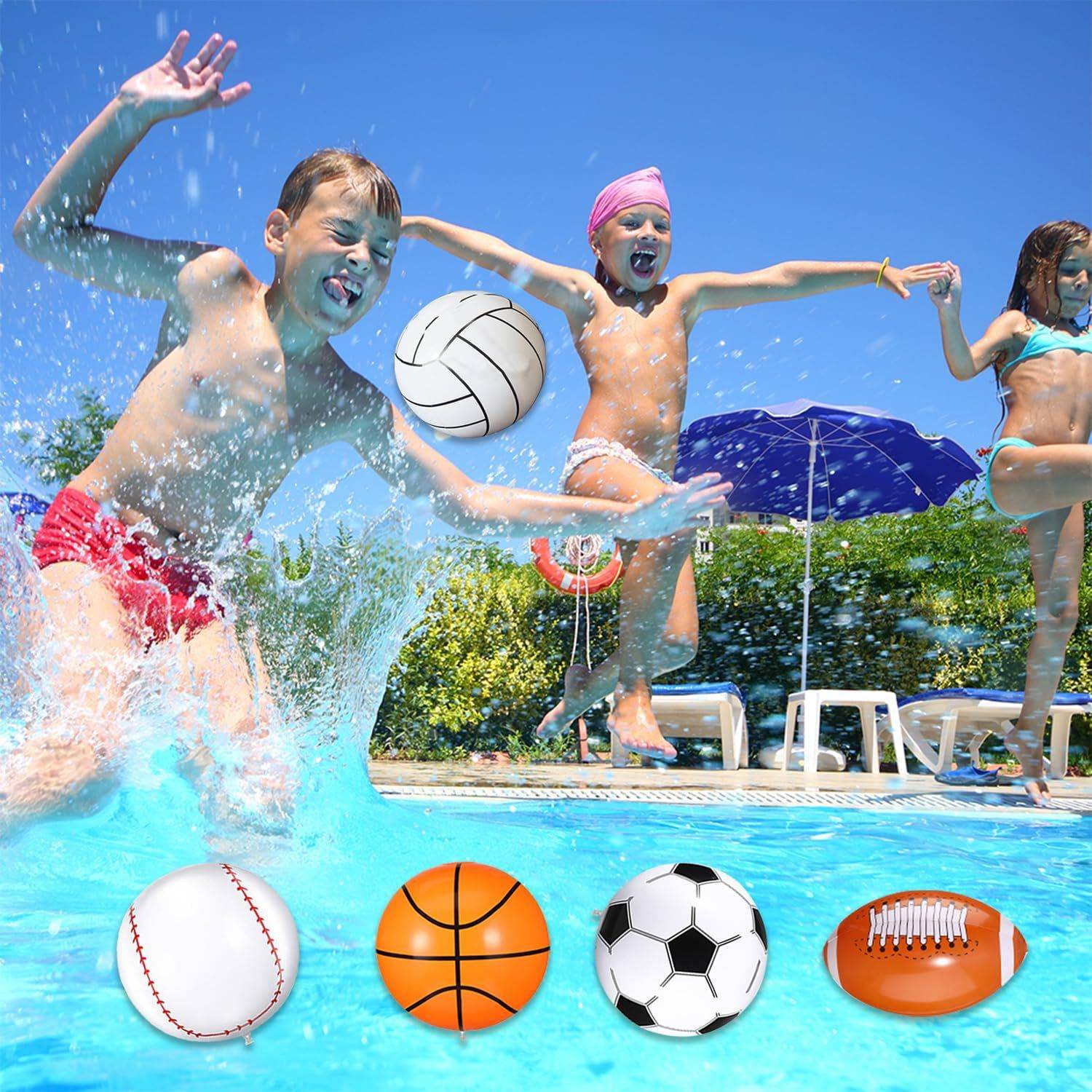 White volleyball 70cm