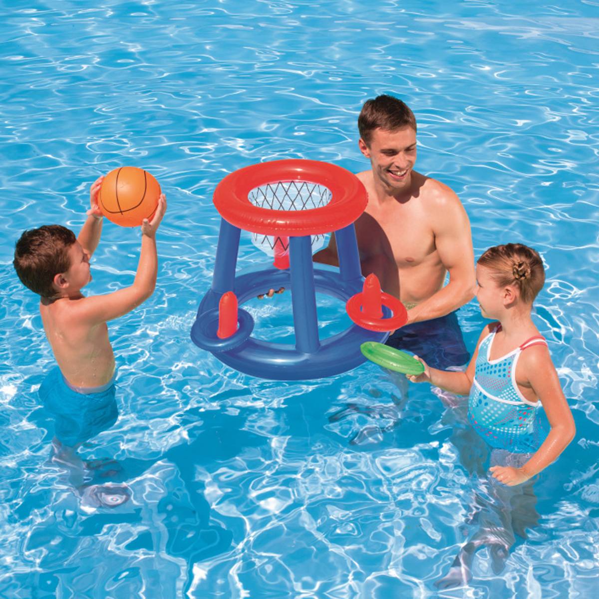Children's inflatable football goal water goal volleyball network basketball frame sees a small group built party water toys