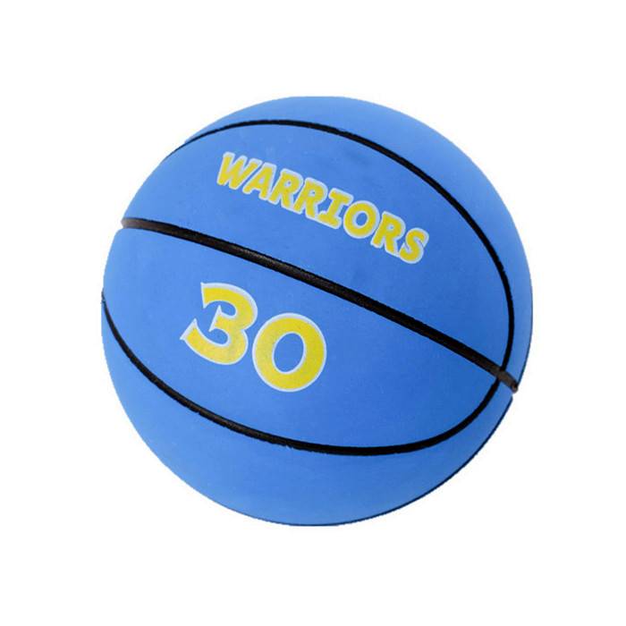 6cm mini color basketball football cake decoration children's toy model rubber elastic ball empty heart ball