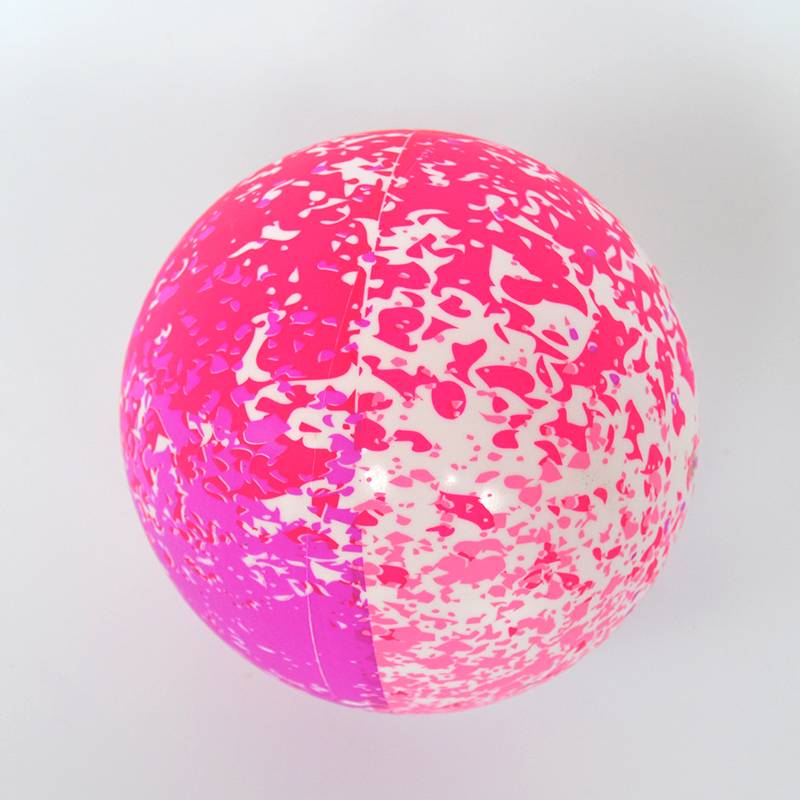 Children's inflatable and colorful splash splash dot balls grab the small skin ball baby elastic built -in big striped ball
