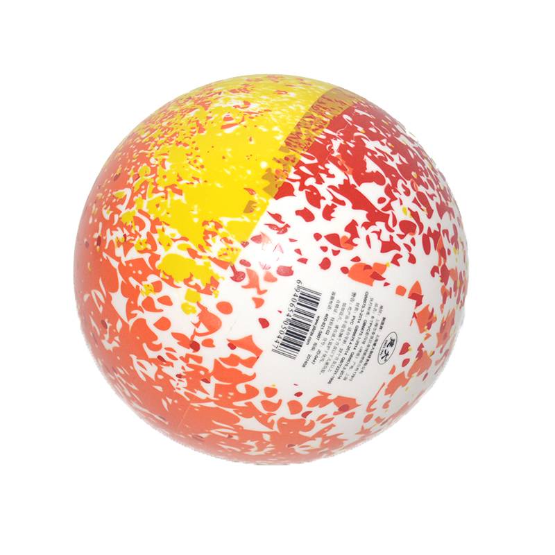 Children's inflatable and colorful splash splash dot balls grab the small skin ball baby elastic built -in big striped ball