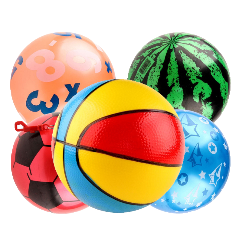 Inflatable ball children toy shooting ball balls, watermelon balls kindergarten elastic small basketball massage ball