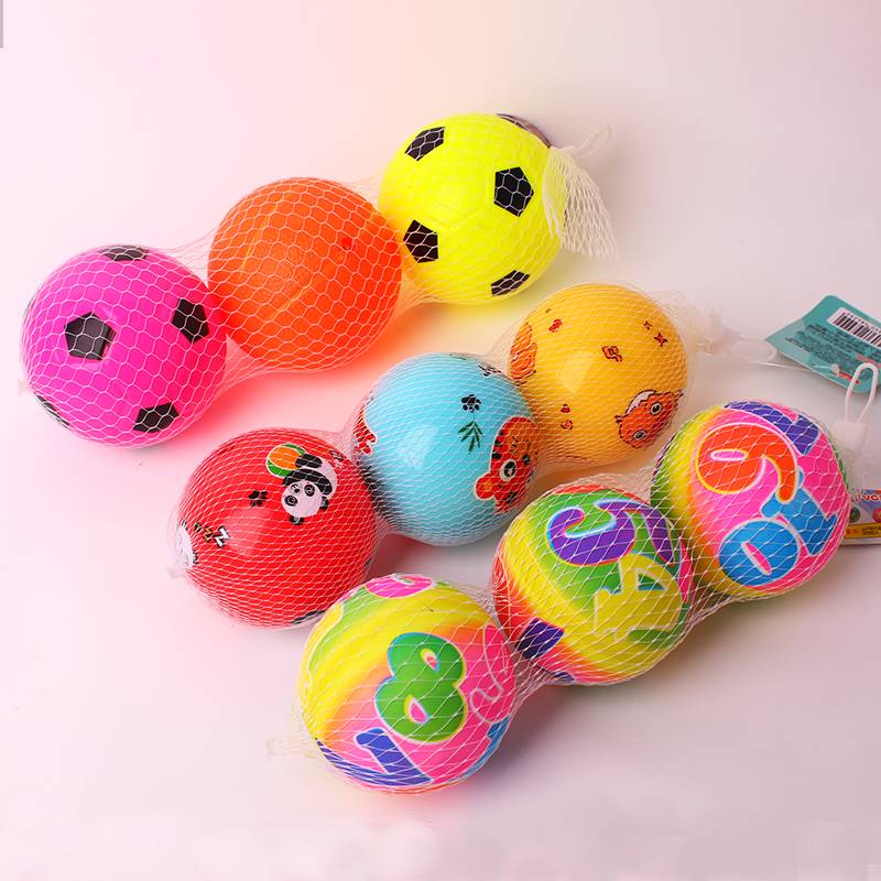 (9 balls) 4 -inch foot basket+3 inch animals+rainbow numbers