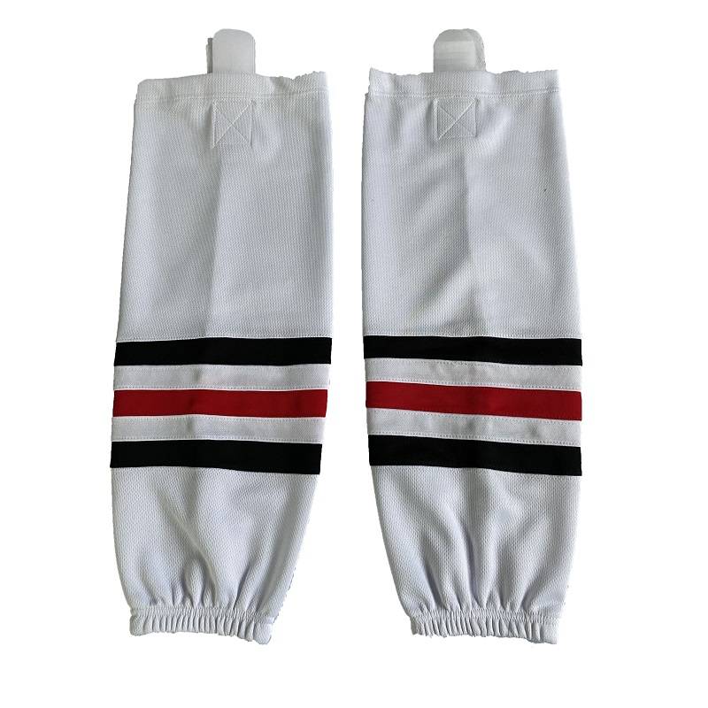 Ice hockey socks and socks, children's adult rosewood, legs and socks, ice hockey socks, ice hockey socks, set leg socks, polyester material