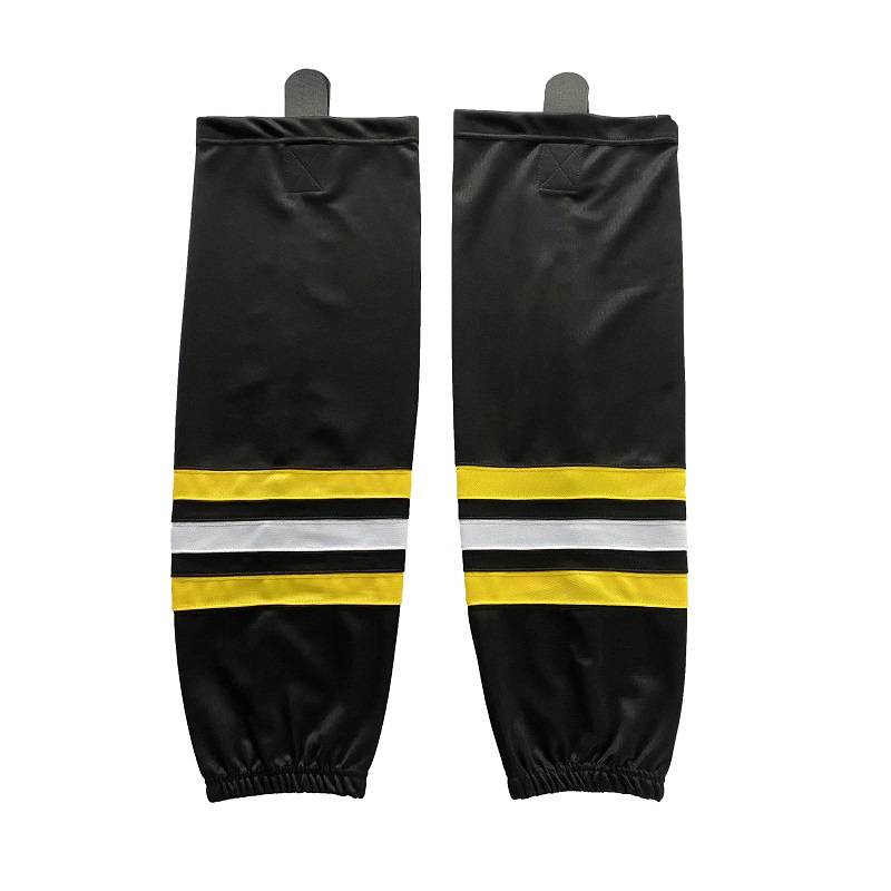 Ice hockey socks and socks, children's adult rosewood, legs and socks, ice hockey socks, ice hockey socks, set leg socks, polyester material