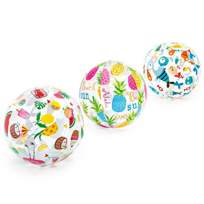 Cartoon PVC inflatable drama watermelon watermelon beach ball six color ball children baby water park toy football