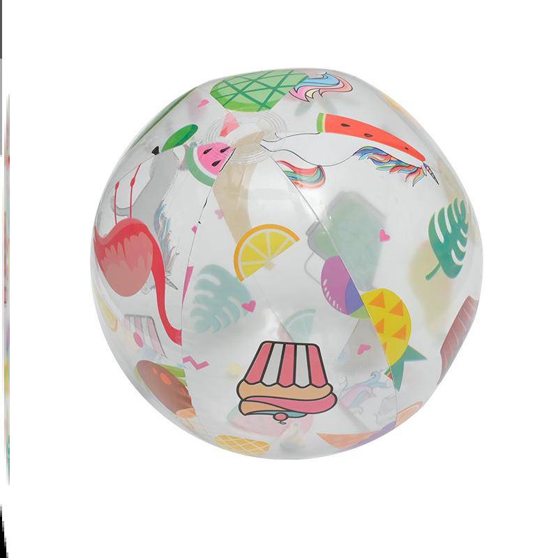 Cartoon PVC inflatable drama watermelon watermelon beach ball six color ball children baby water park toy football