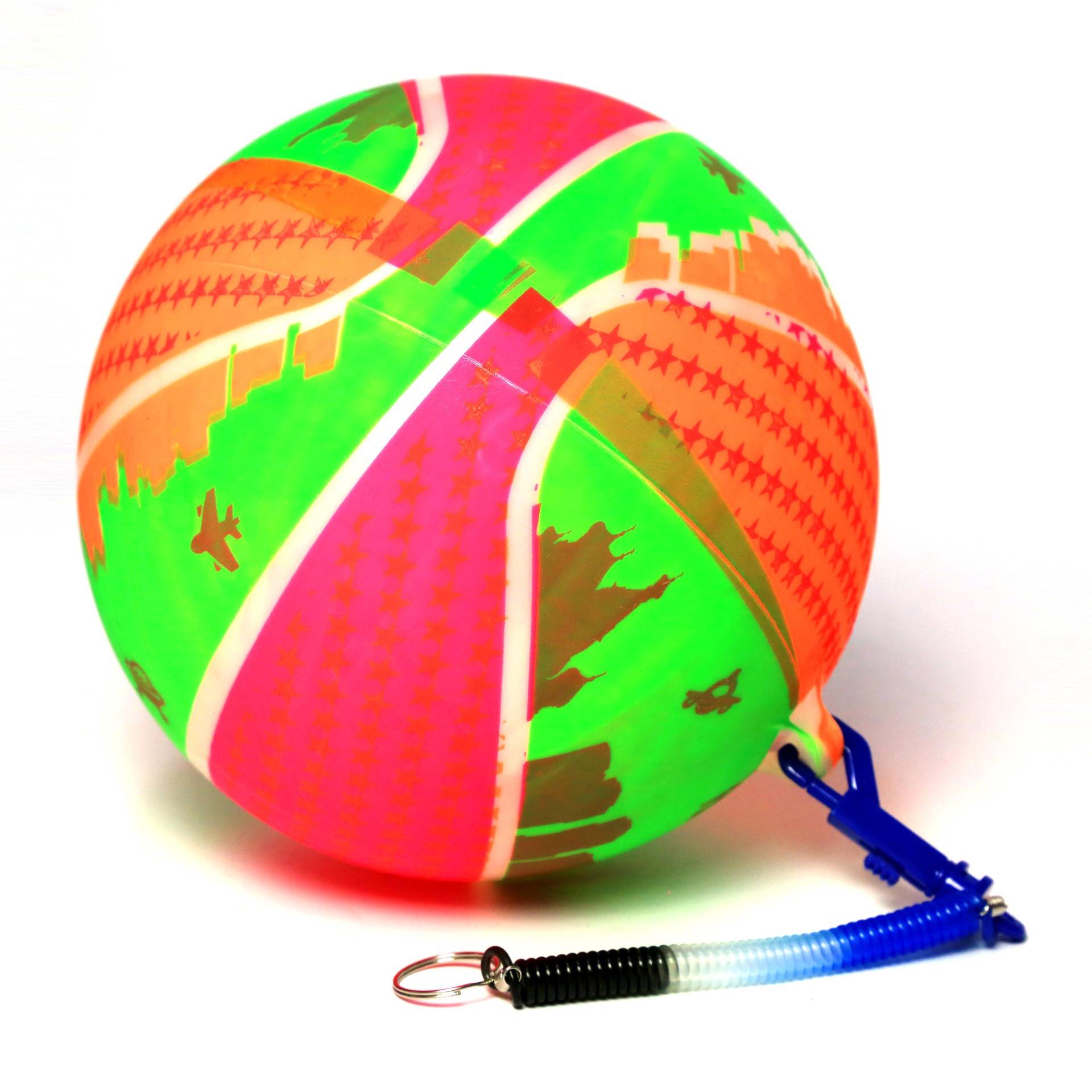 Factory Direct Selling Children's PVC Chain Leather Ball New Sling Shooting Kindergarten Elastic Toys Skin