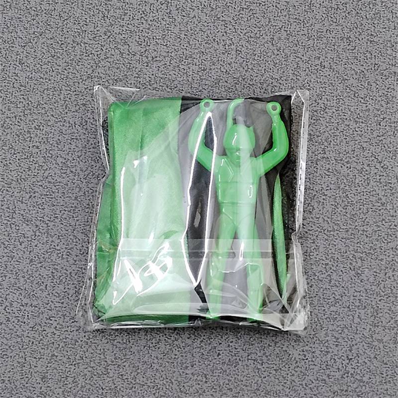 Green parachute is installed