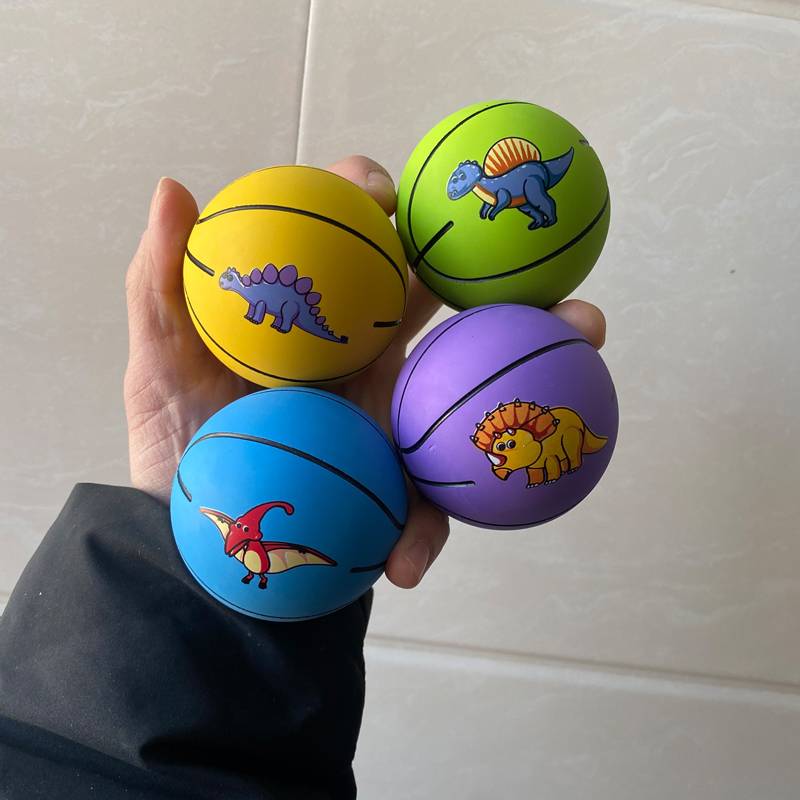 Yellow+blue+green+purple dinosaur ball