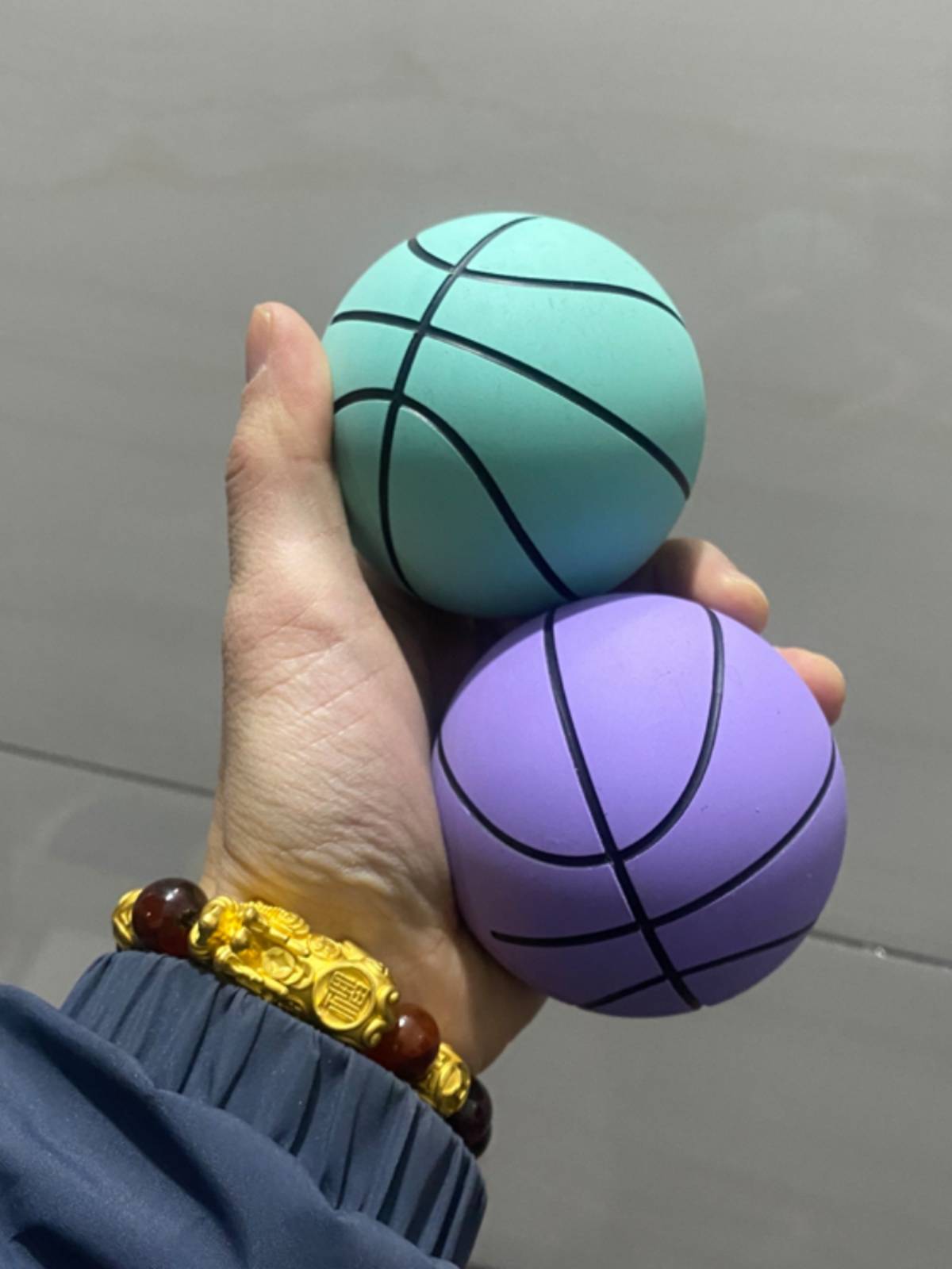 Candy color 7.5cm rubber hollow -free and elastic ball baby toys toys soft high elastic decompression ball