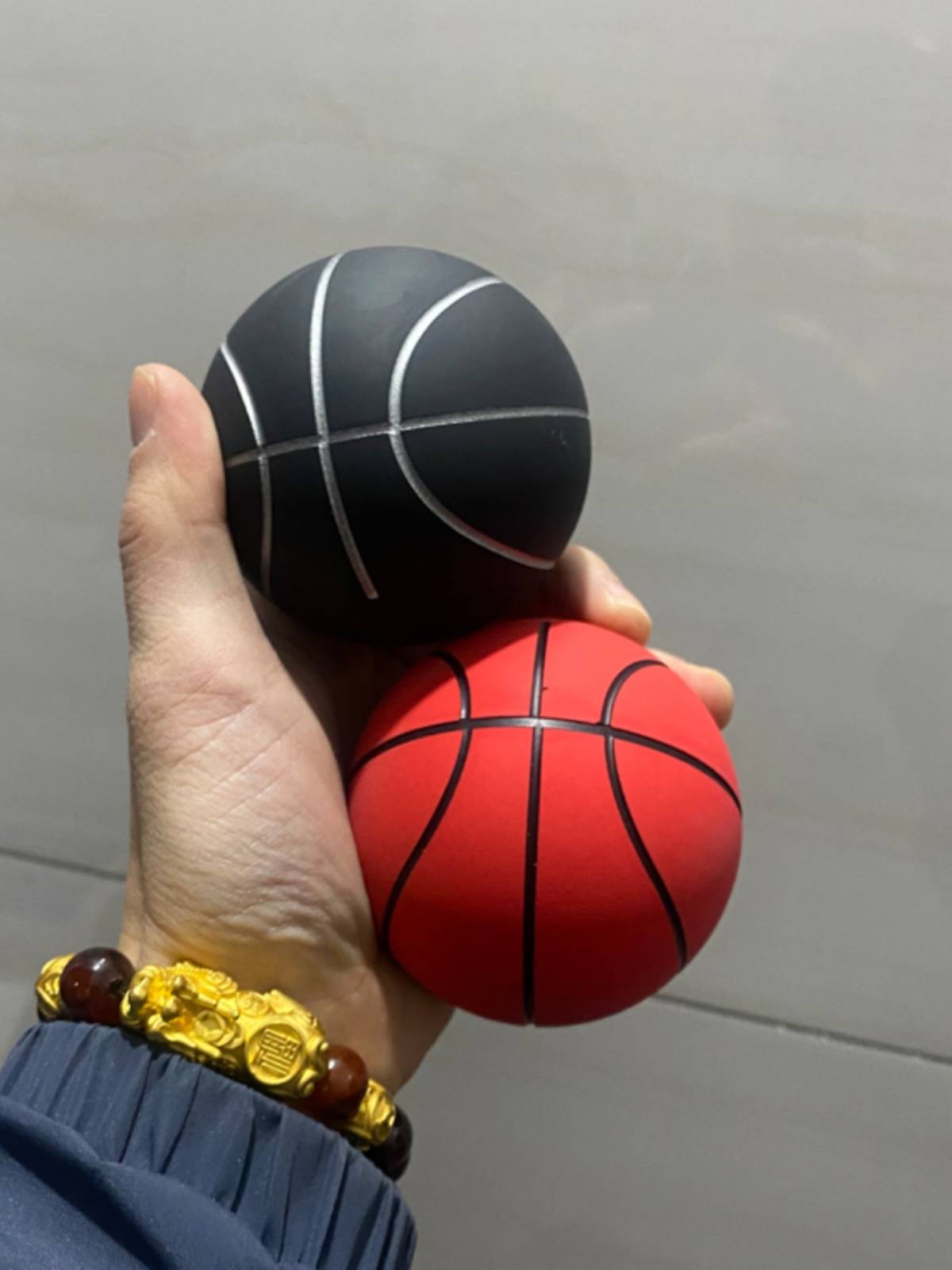 Candy color 7.5cm rubber hollow -free and elastic ball baby toys toys soft high elastic decompression ball