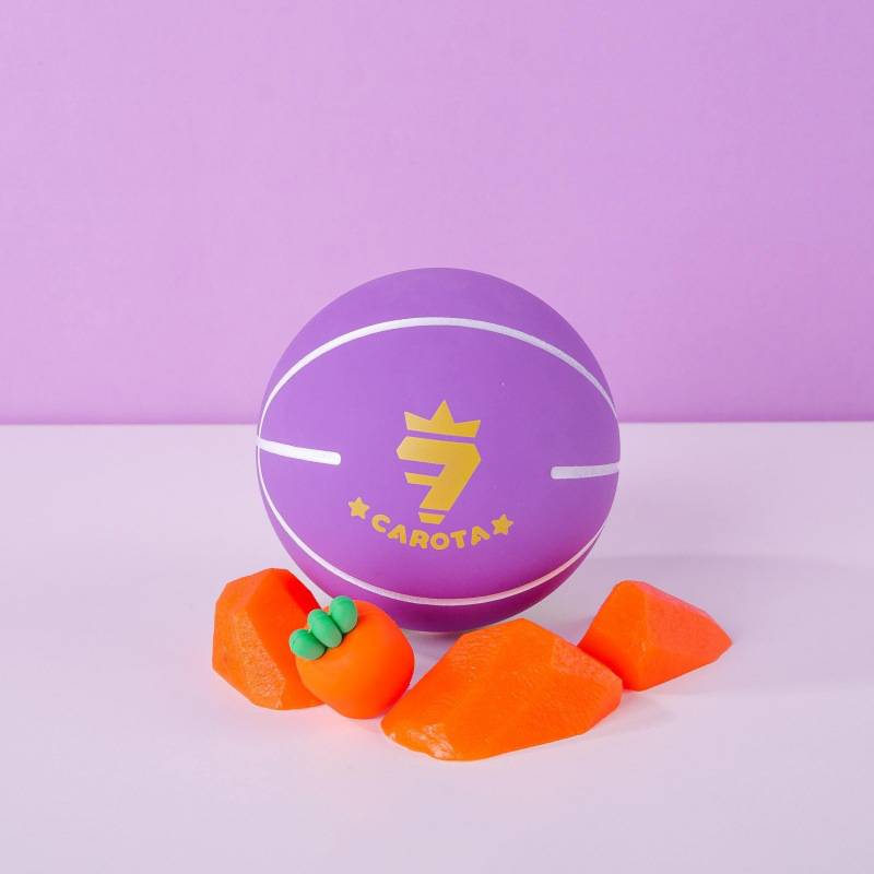 9cm radish ball purple+green 1