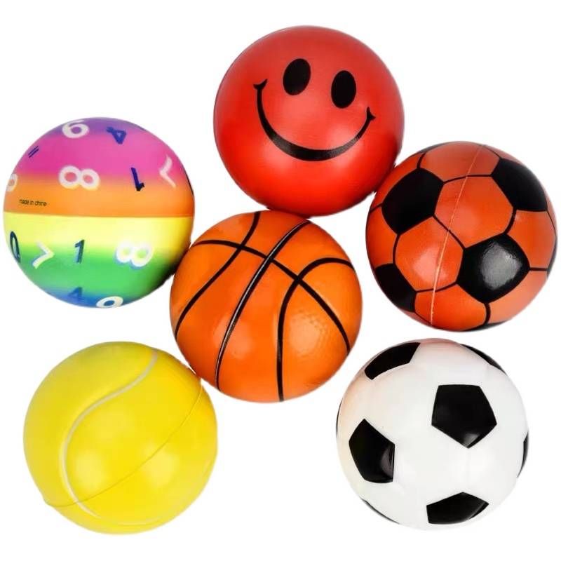 Sponge Ball Children's Toy Kindergarten Mini Ball Soft Poor Popularity Popularity Piece Paper Basketball Football Tennis