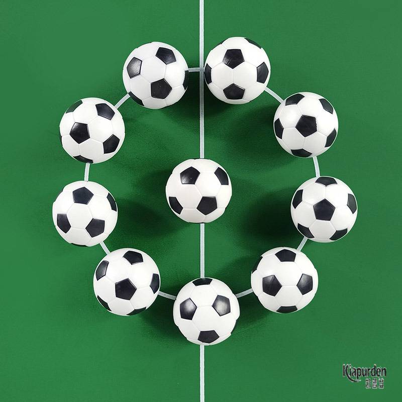 Children's table football plastic small football small ball special ball accessories black and white football toy football board game