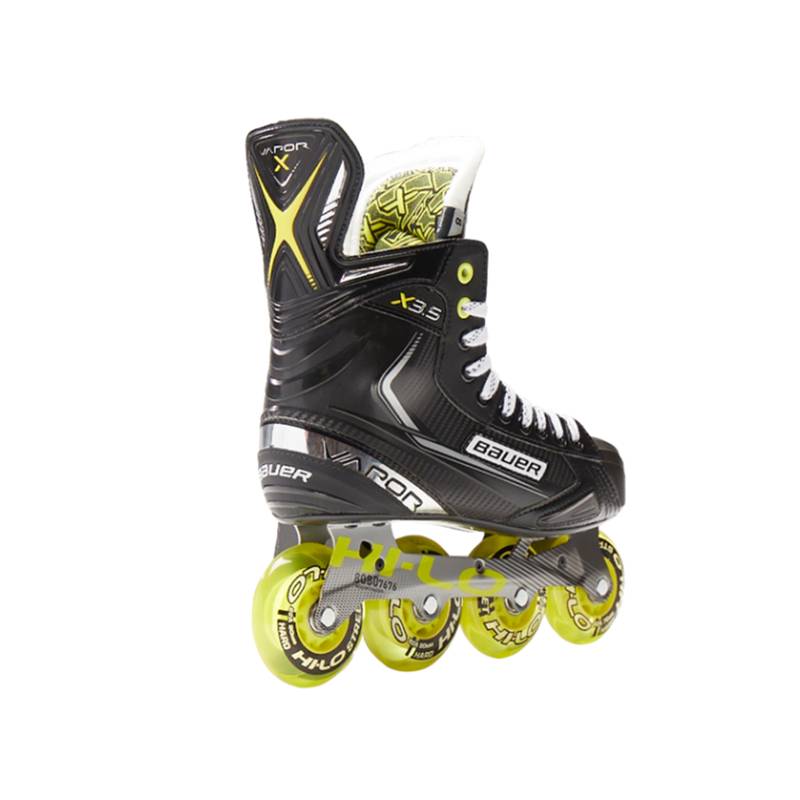 New BAUER X3.5 Ice Hockey Roller Skills Young Adult Intermediate Turbish Ice Hockey Shoes straight row wheel hockey