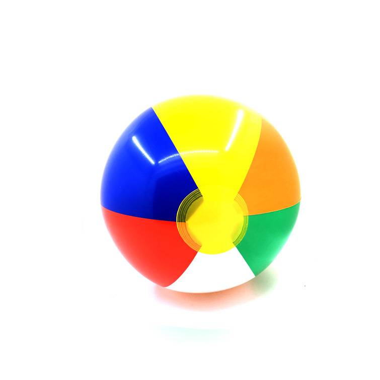 Color inflatable ball children's drama water ball 6 color beach toy ball Rainbow ball beach ball Beach Ball