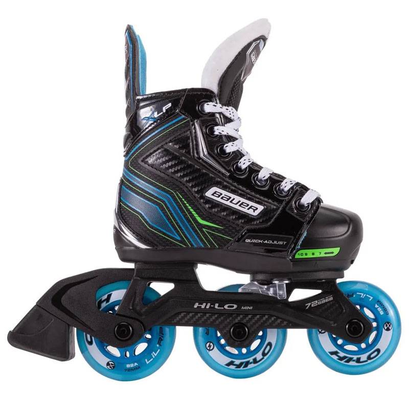 BAUER XLP JUNIOR WITH A BRAKE TO REGULATE A LAND HOCKEY ROLLER