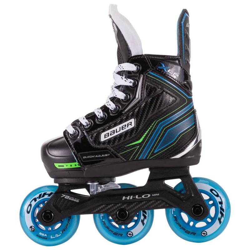 BAUER XLP JUNIOR WITH A BRAKE TO REGULATE A LAND HOCKEY ROLLER