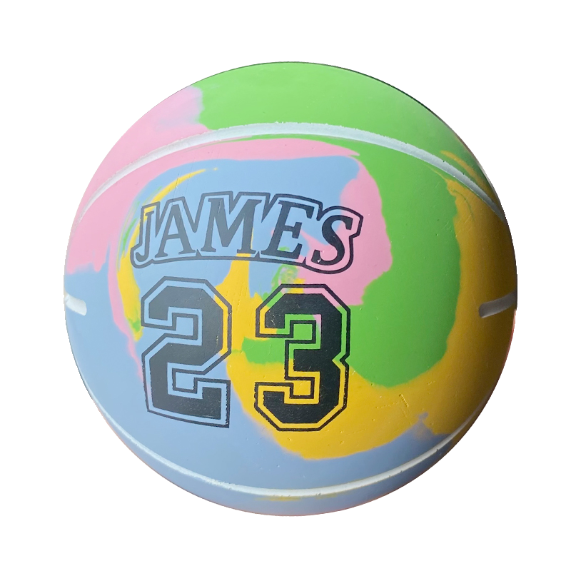 Super large 10cm hollow rubber elastic ball Children with hand shot training mini small basketball high -elastic toy ball