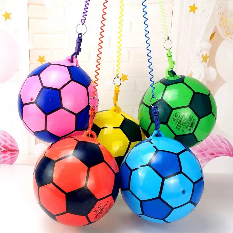 Colorful sagging rope passion -inflatable stretch ball chain Watermelon leather ball creative parent -child toy push small gift stalls