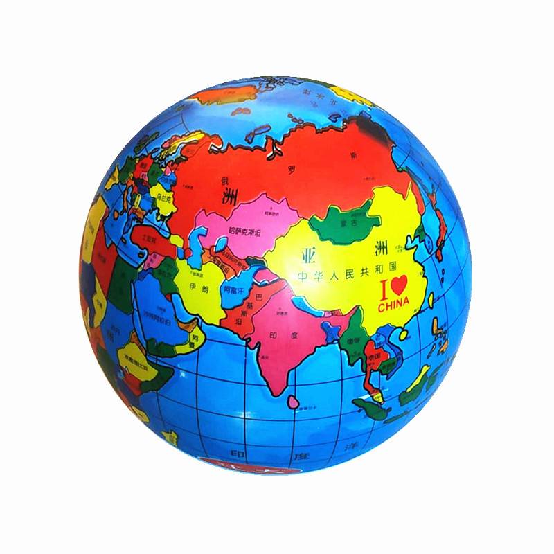 Children's ball toys shooting Great Kindergarten Map Globe Baby Children Watermelon Leather Ball Non -Toys