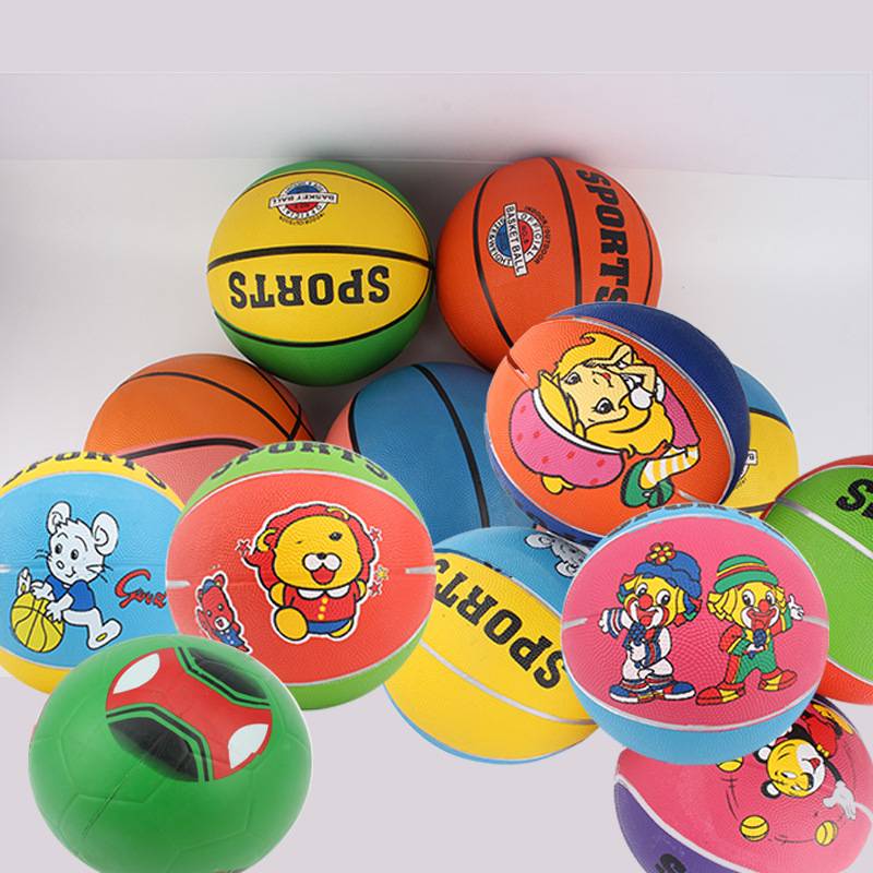No. 3 rubber basketball style color random+air cylinder