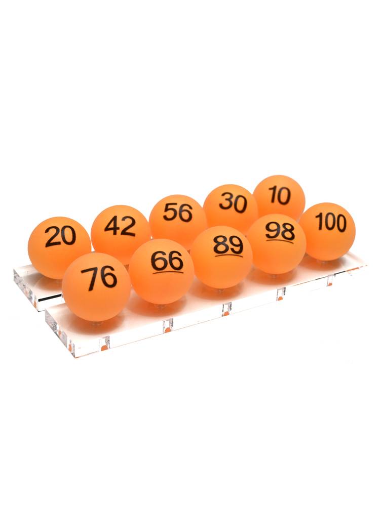 Number Digital Ball Printing Table Tennis Table Tennis Bidding Number Selection Lagging Number Lucky Lucky Prize Lucky Power 4CM