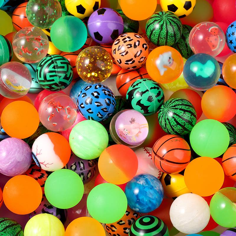 One -dollar capsule machine No. 32 mixed rubber elastic ball 100 children's toy Gacha Gift Student Awards