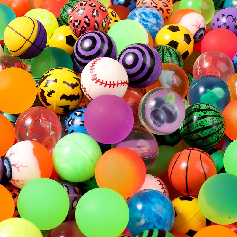 One -dollar capsule machine No. 32 mixed rubber elastic ball 100 children's toy Gacha Gift Student Awards