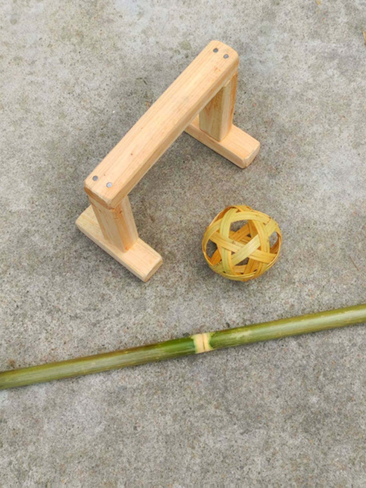 Kindergarten Outdoor toy Bamboo Cascurry Stock Store Children's Sensory Training Equipment Door Ball Push Push Push