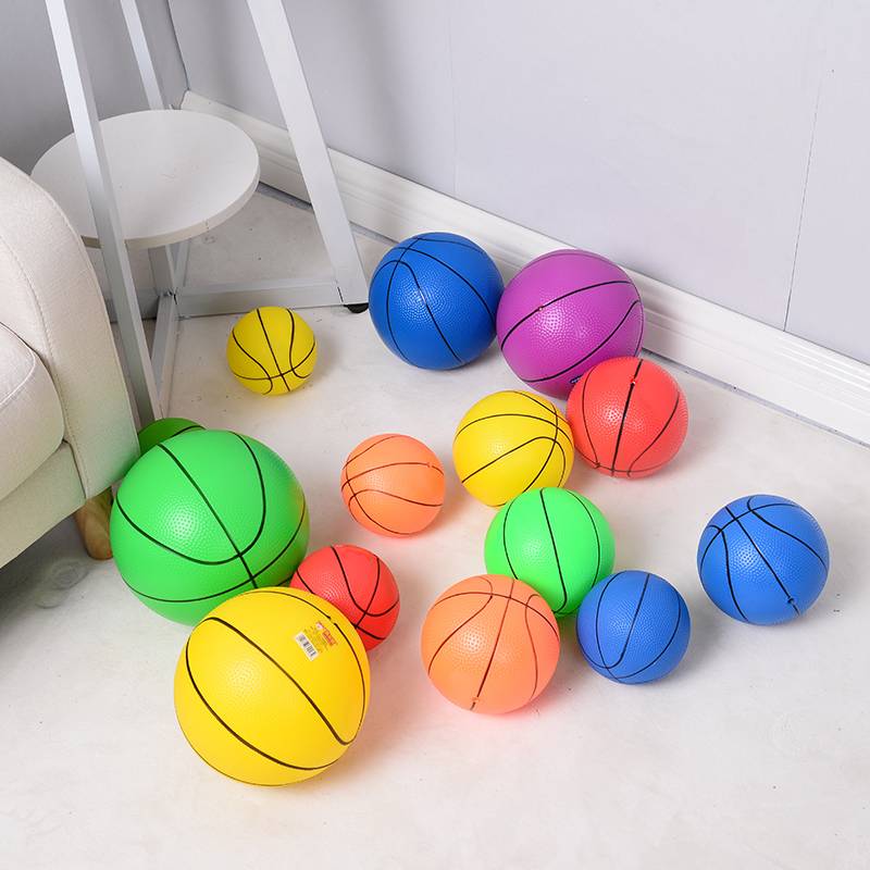 Children's small leather ball thickened small basketball inflatable elastic toy ball kindergarten dedicated shooting player grab football