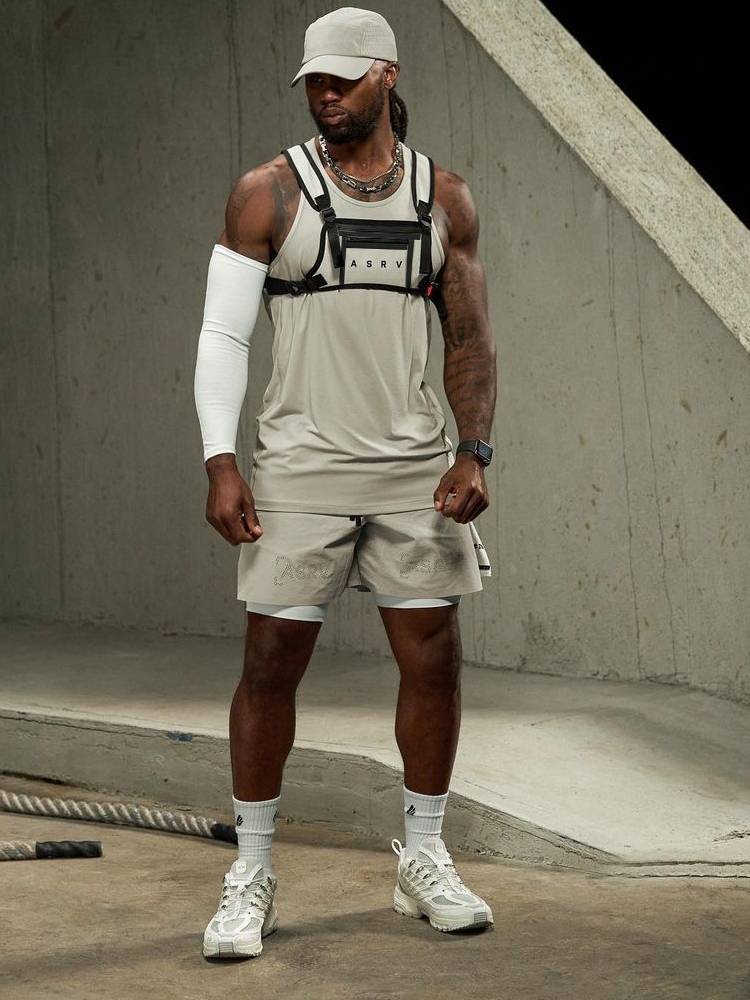 American new tactical vest outdoor night light protection equipment muscle men's multifunctional fitness professional sports vest