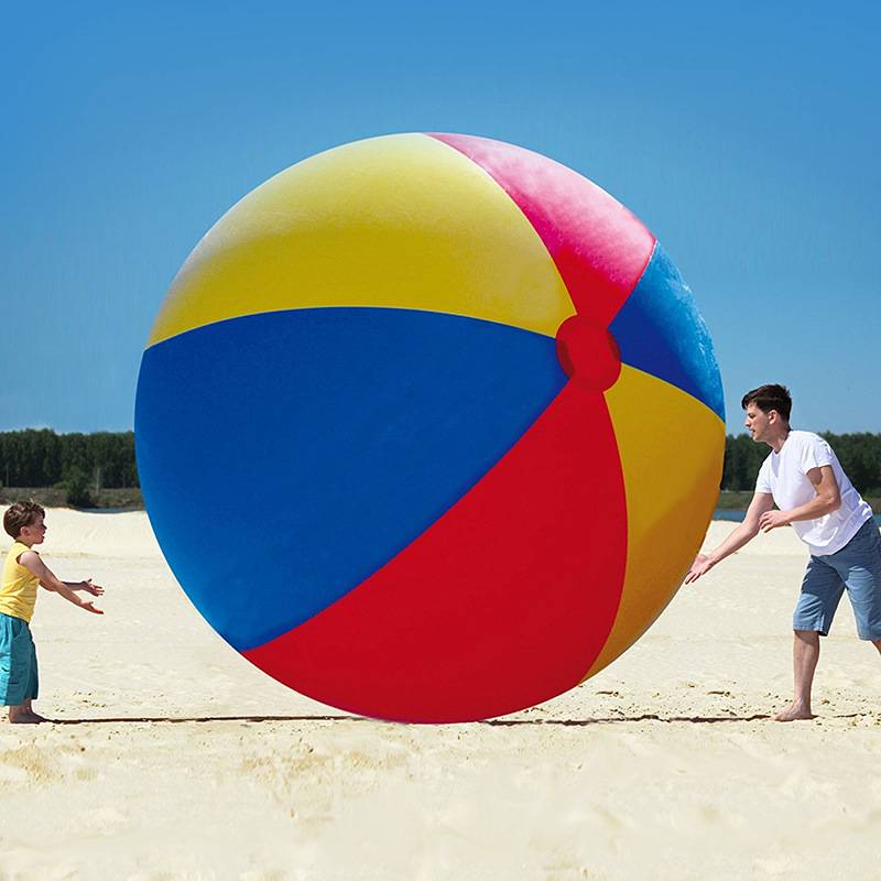 Red, yellow and blue color ball_2 meters
