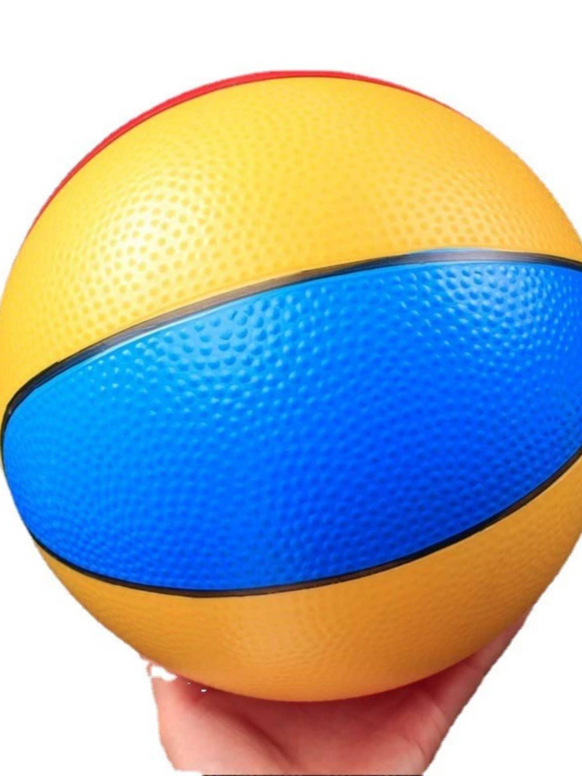Children with thick inflatable leather ball, toys, orchid ball color ball PVC ball soft glue 1-3-6 years old kindergarten elastic shooting