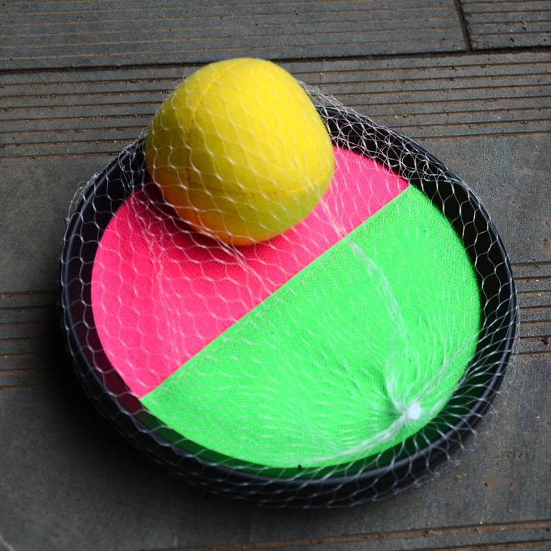 Kindergarten Children throwing sticky target ball suction cup rackets toy ball double fitness sports ball indoor outdoor parent -child