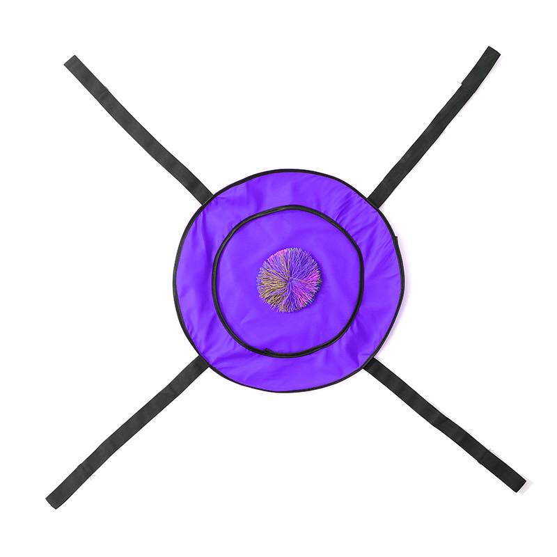 Purple-Net cloth playbag ball