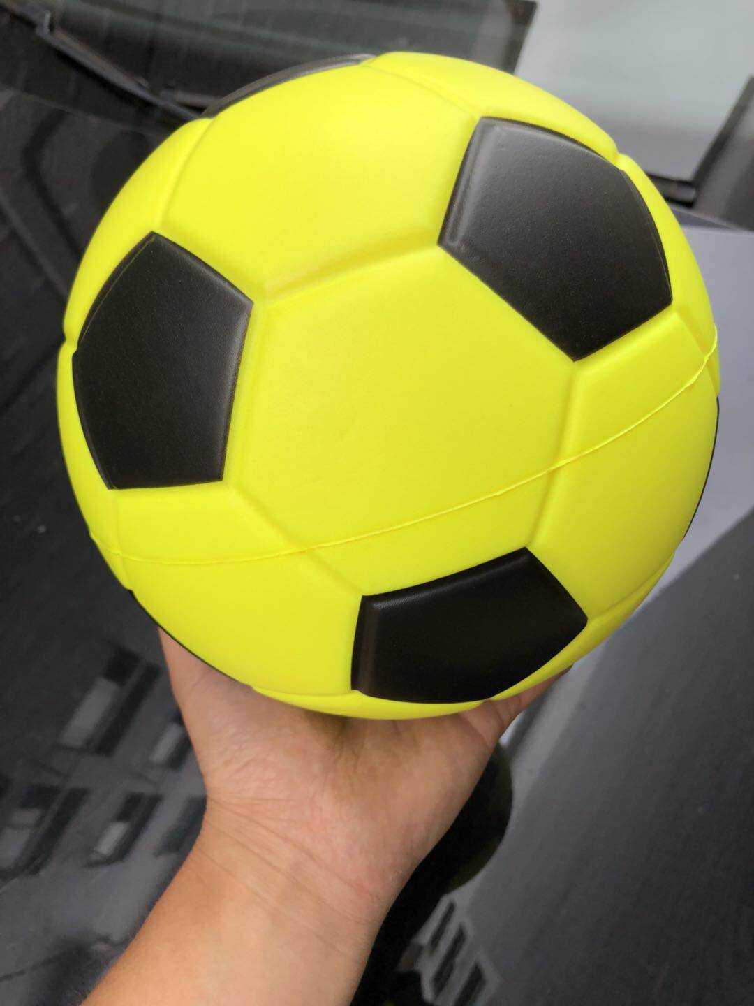 Indoor big ball 8 -inch PU sponge football basketball children's toy ball solid soft ball red