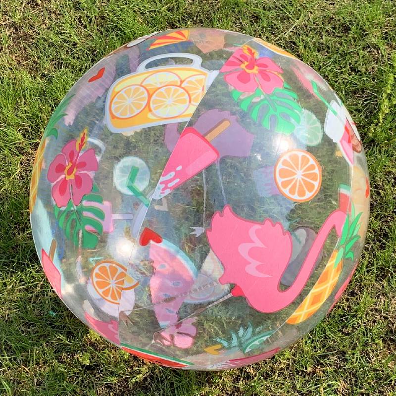 INTEX inflatable beach ball ball, marine world fruit pattern small ball children's water drama water ball PVC buoyancy