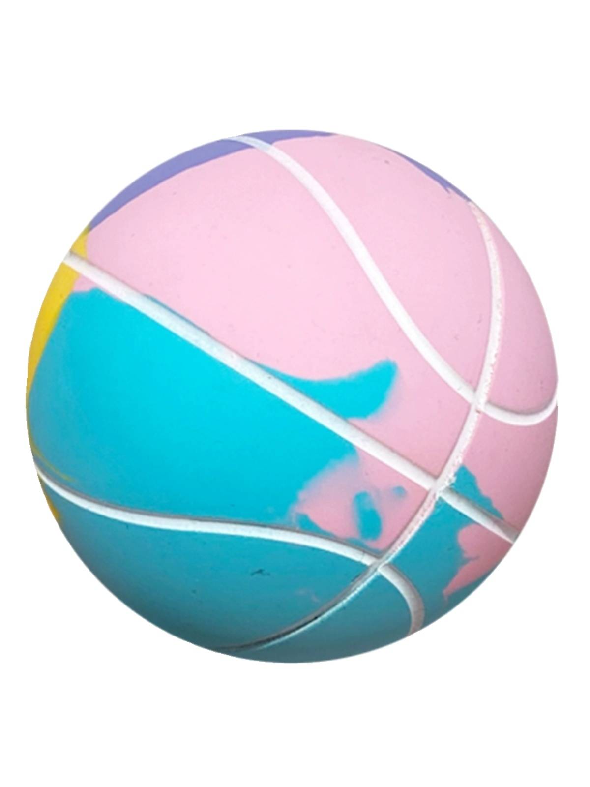 6CM mini small basketball rubber hollow elastic ball children's puzzle toy ball amusement park small football scratching