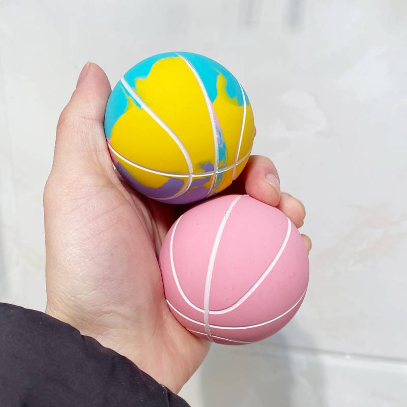 Color orange+pink little blue ball