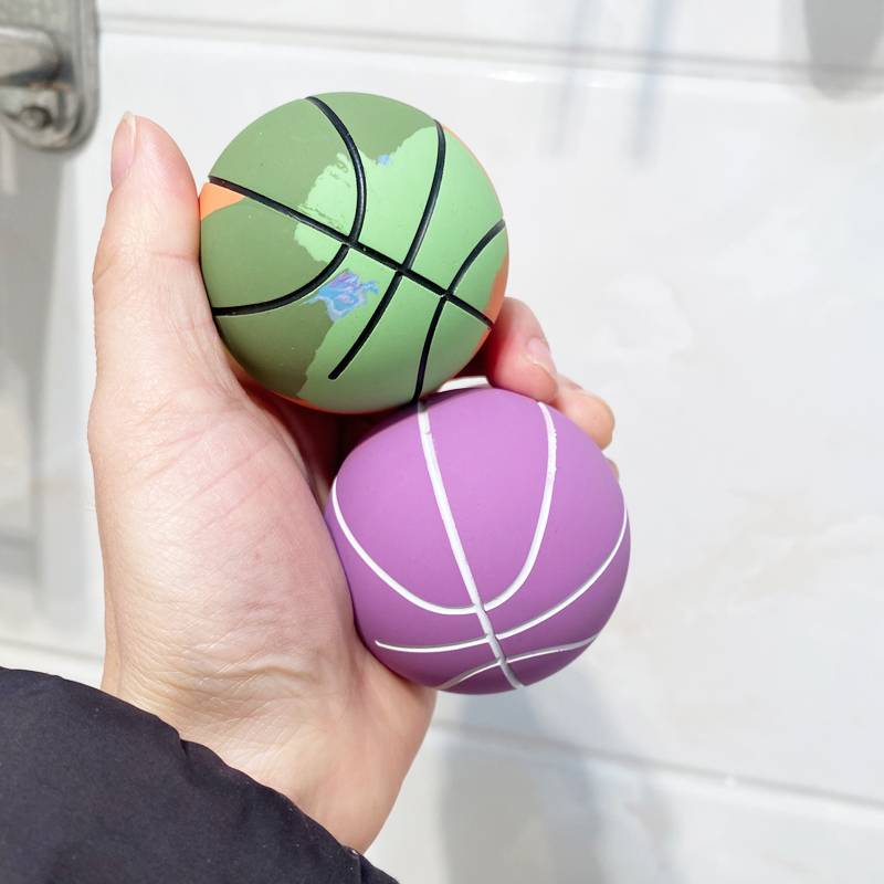Color green+purple little blue ball