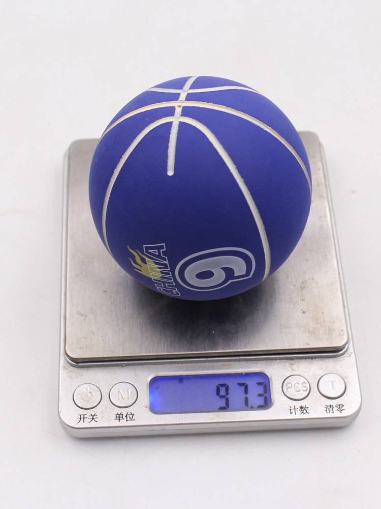 Su Maijia rubber elastic ball hollow -free adult decompression venting toy 9cm medium mini blue ball