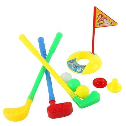 Cuscis Children's Sports Ice Hockey Wheel Slip Four -piece Set Ball Cake Golf Fun Children Toys