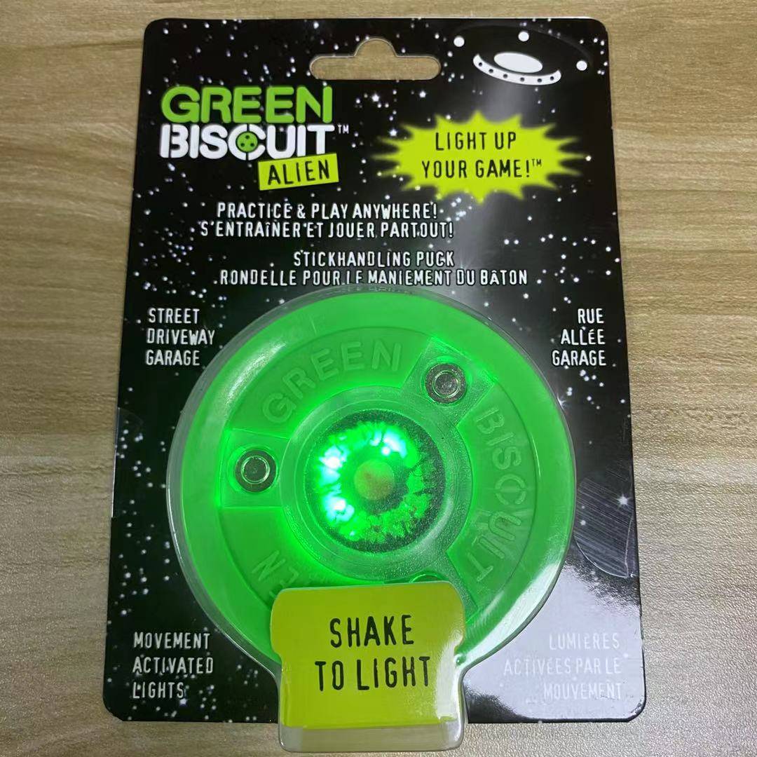 Glowing green biscuits
