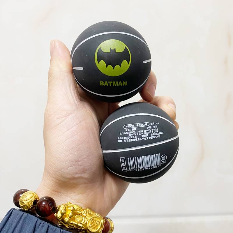 Black Bat Cartoon Plastic Ball 1