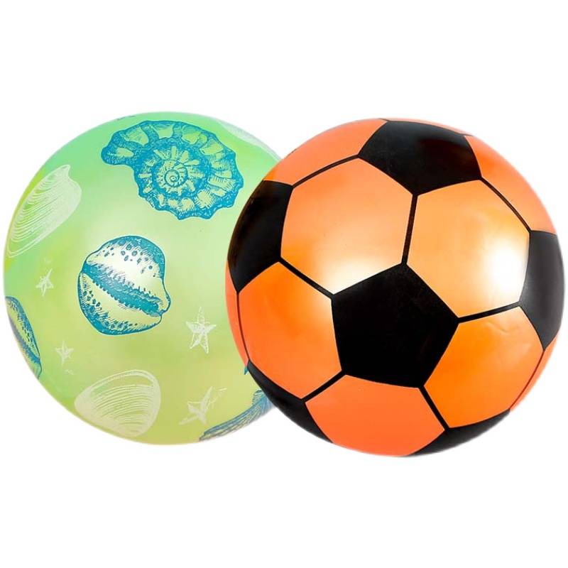 Children's small leather balls watermelon ball kindergarten Kindergarten shooting ball inflatable elastic large massage ball leather ball handle toys