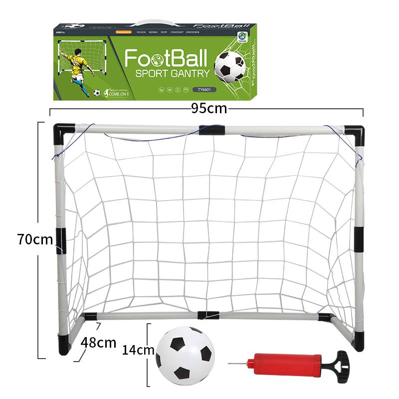 Small football goal frame+2 football+1 air tube