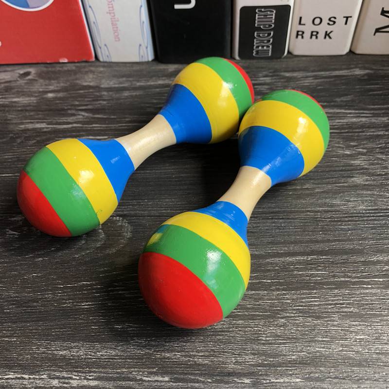 Two rainbow double -headed sand balls